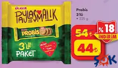 ÜLKER PROBİS 3'LÜ BİSKÜVİ 225 G